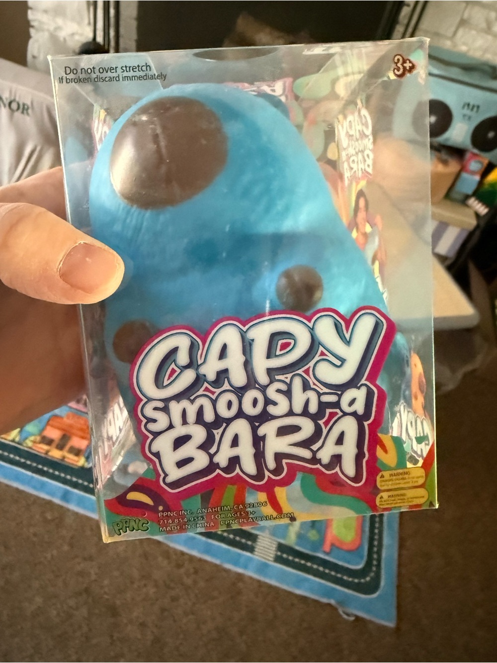 Smoosh-A-Bara Blue Plush Squishy Toy